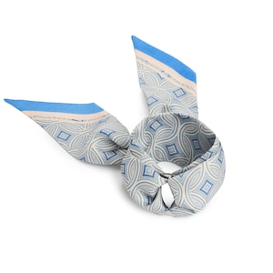 Celeste Silk Bracelet (Silk scarf, Handbag charm, Hair ribbon, mini tie, wristscarf)