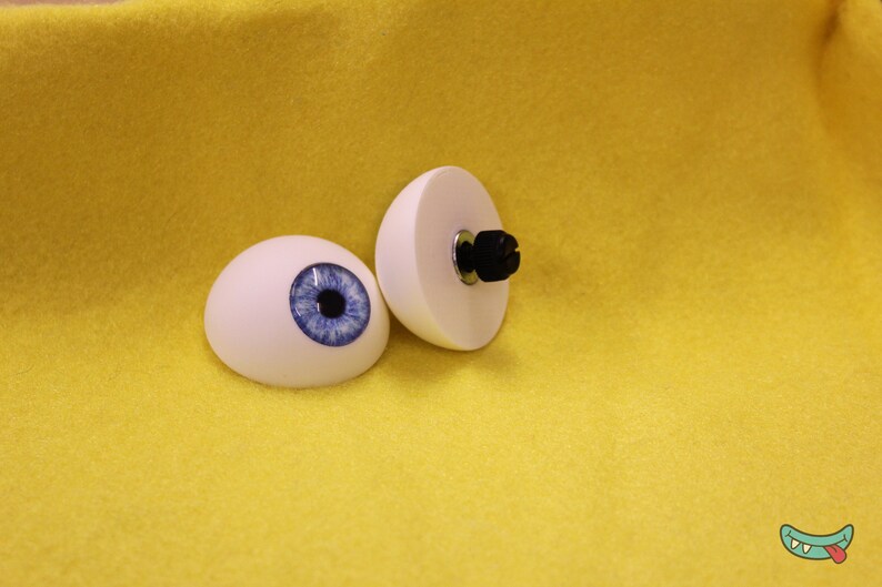 Polished Puppet Eyes with Cabochons ANY COLOUR 45mm Etsy