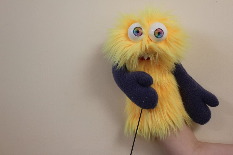 hand puppet with eyes