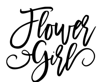Flower Girl - SVG (DIGITL DOWNLOAD)
