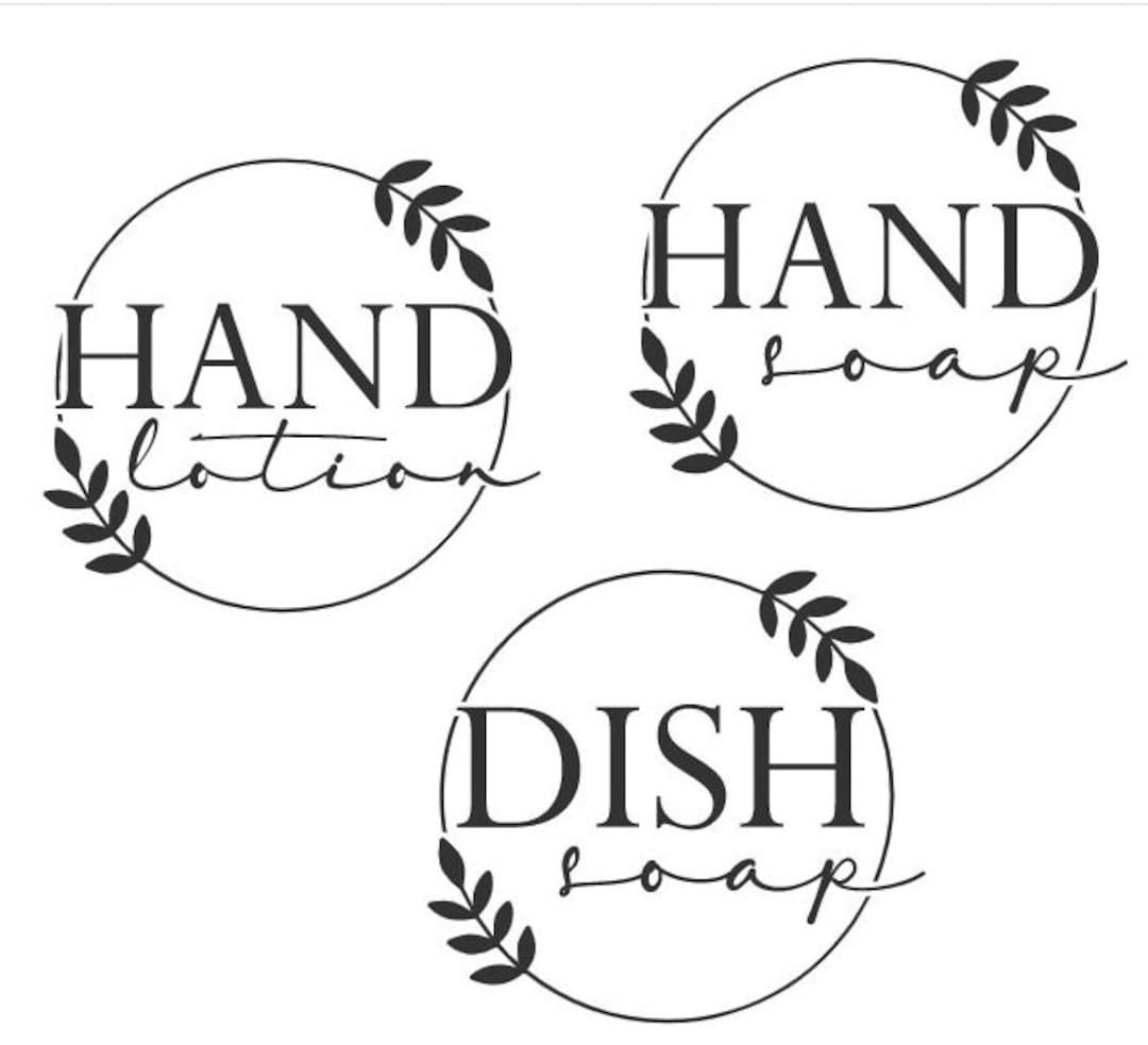 Dish Soap, Hand Soap, Hand Lotion SVG Cut File digital Download Etsy