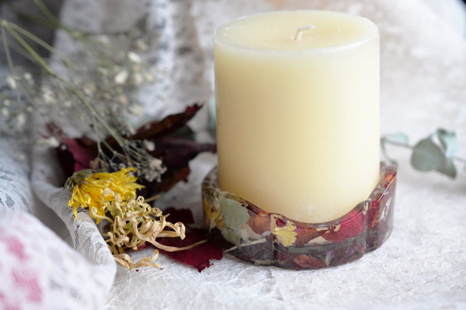 Funeral Flowers Candle Holder Memorial Jewelry Memorial Etsy