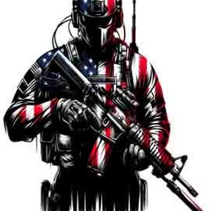 American Patriot - Digital Art | PNG, JPEG & SVG | Instant Download for Apparel, Décor and Wall Art
