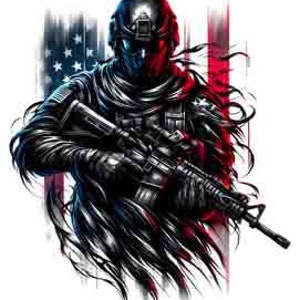 American Patriot - Digital Art | PNG, JPEG & SVG | Instant Download for Apparel, Décor and Wall Art