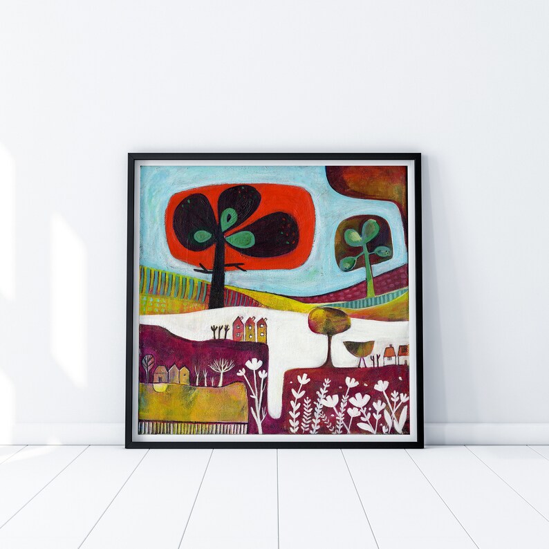 Set of 2 Colourful Wall Art Prints Set of Two Prints Etsy UK