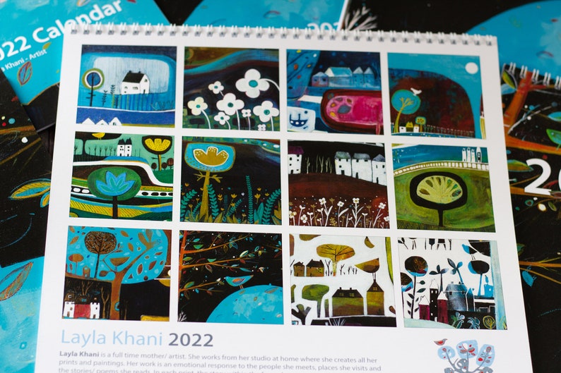 Large Wall Calendar 2022 Unique Square Calendar 2022 2022 Etsy