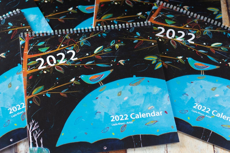 Large Wall Calendar 2022 Unique Square Calendar 2022 2022 Etsy