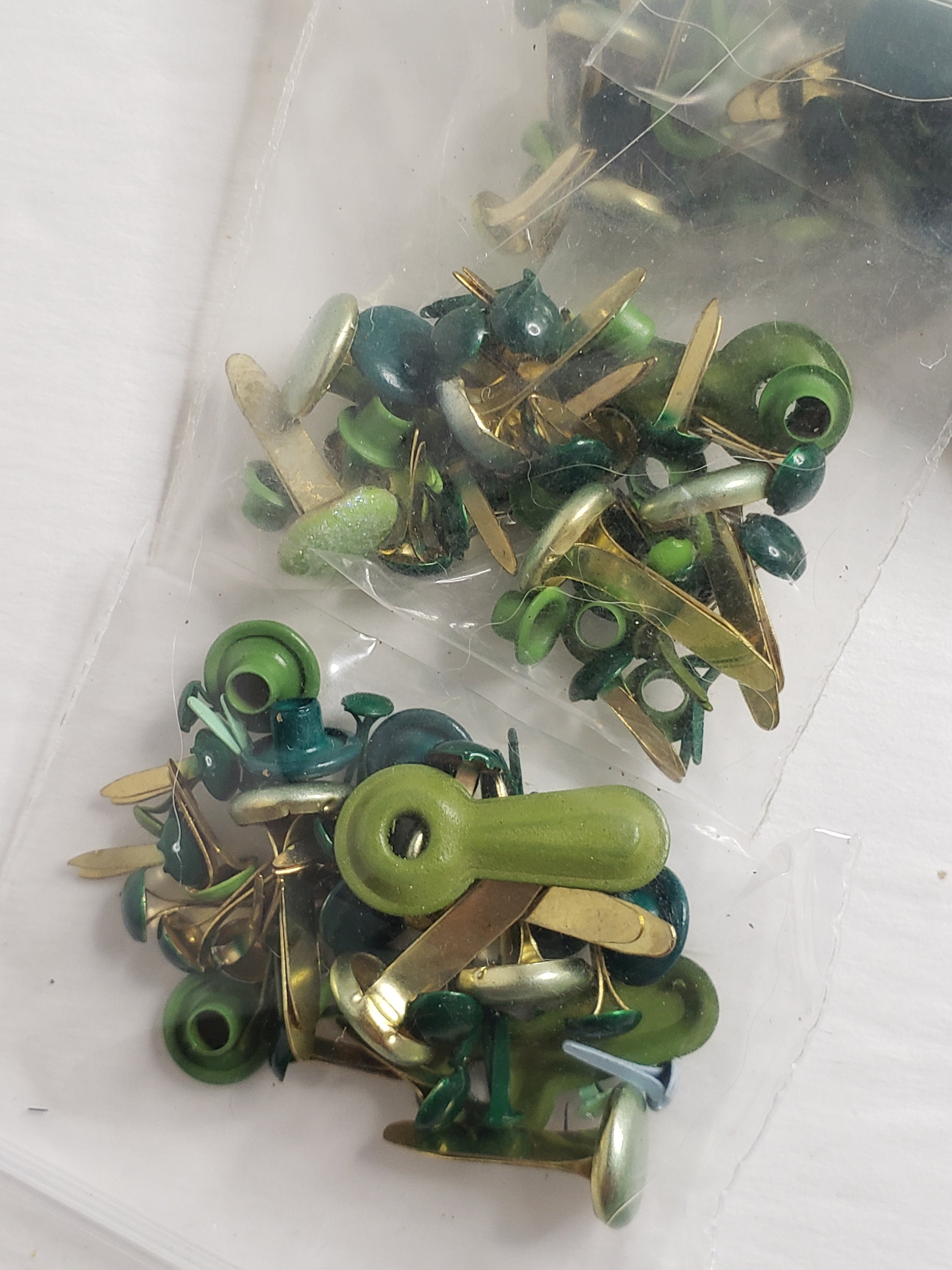 Metal Eyelets and Brads color Choice Grab Bag 40pcs. Etsy