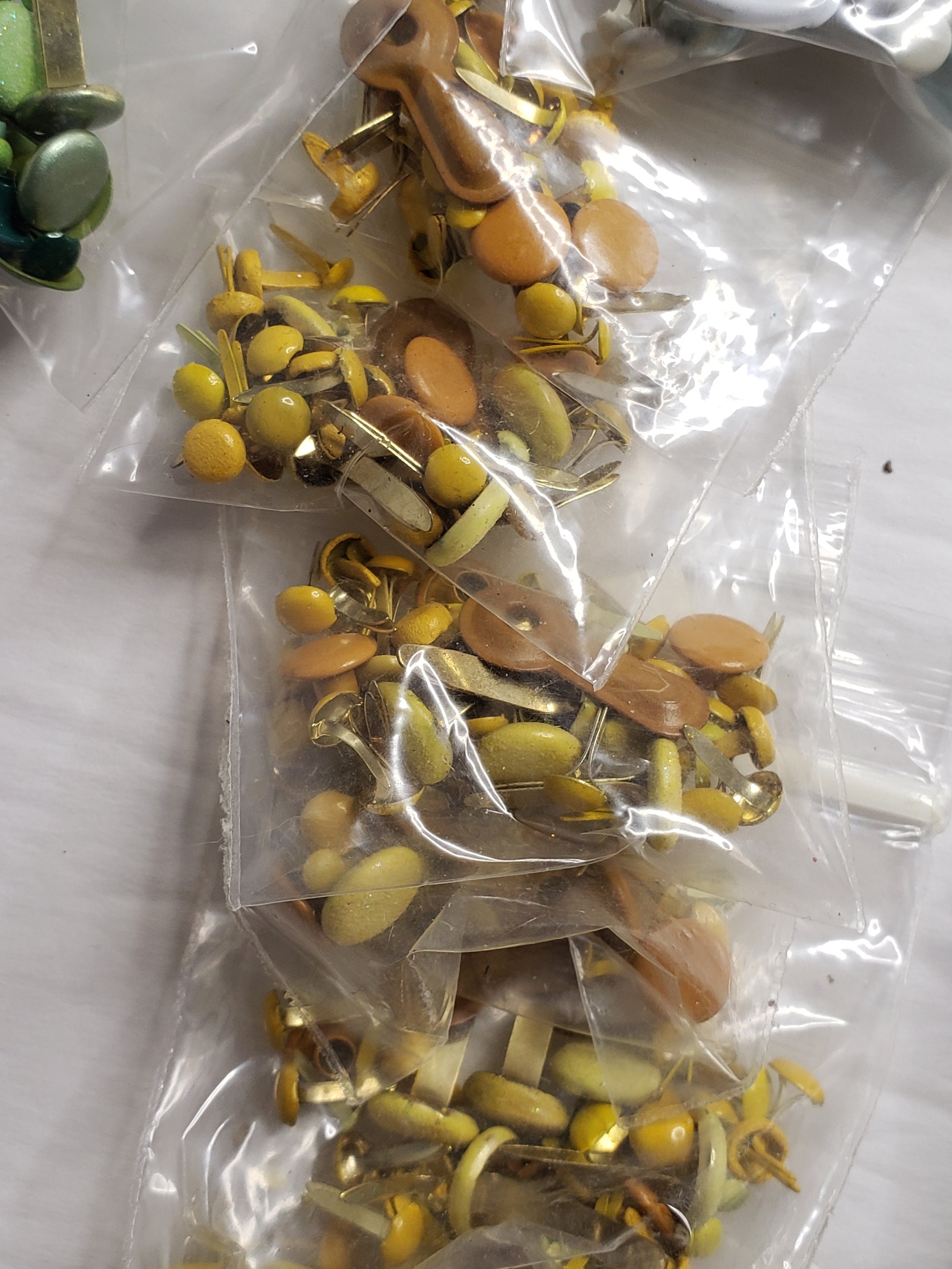 Metal Eyelets and Brads color Choice Grab Bag 40pcs. Etsy