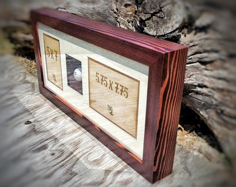 Marco de caja personalizado, Marco de caja grabado, Marcos de golf personalizados, Caja de sombra de madera, Marcos colgantes, Marcos de escritorio, Marcos de madera, Marco de caja rústico