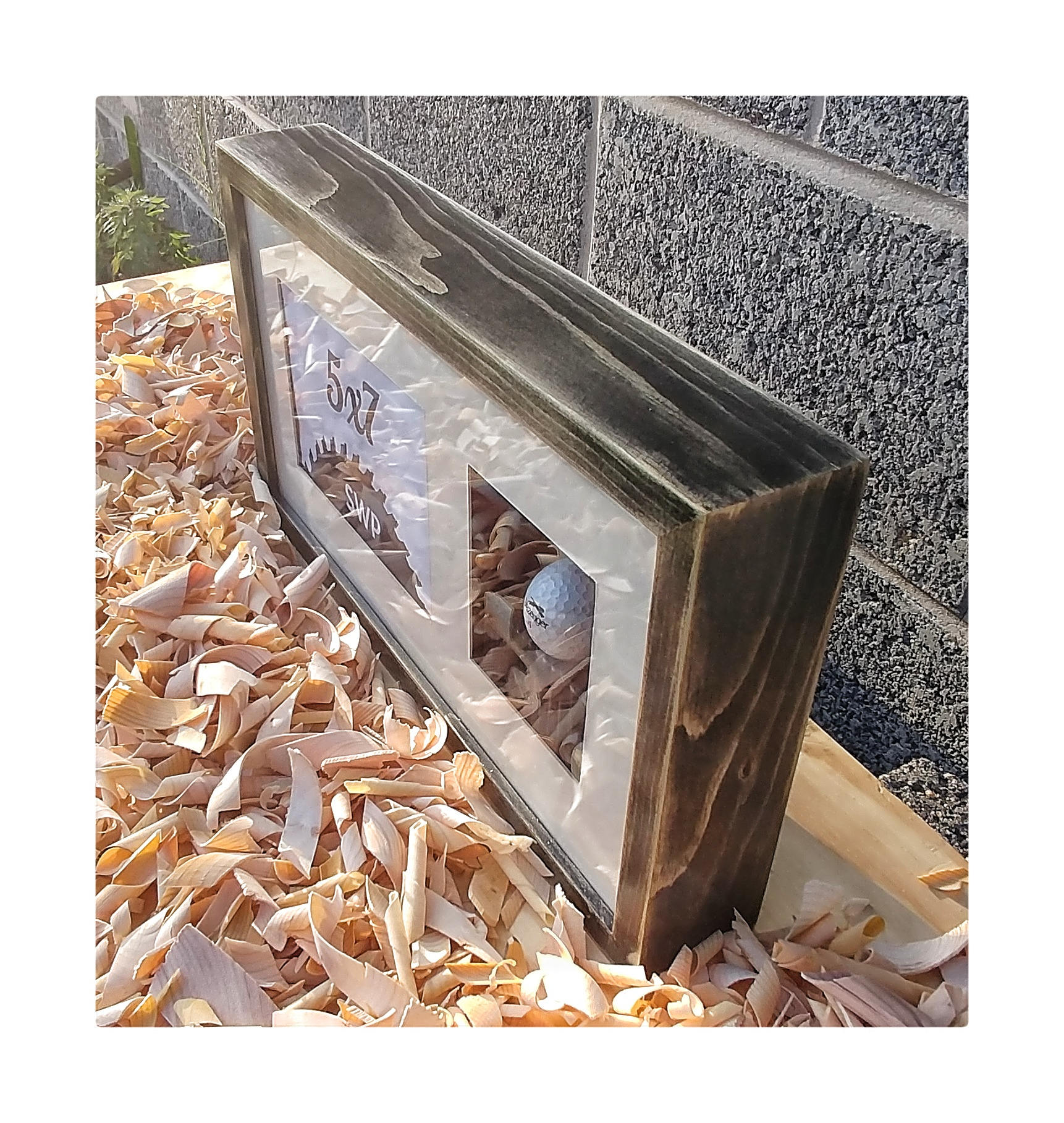 Custom Box Frame, 5x7 Box Frame, Custom Golf Frames, Wood Shadow Box ...