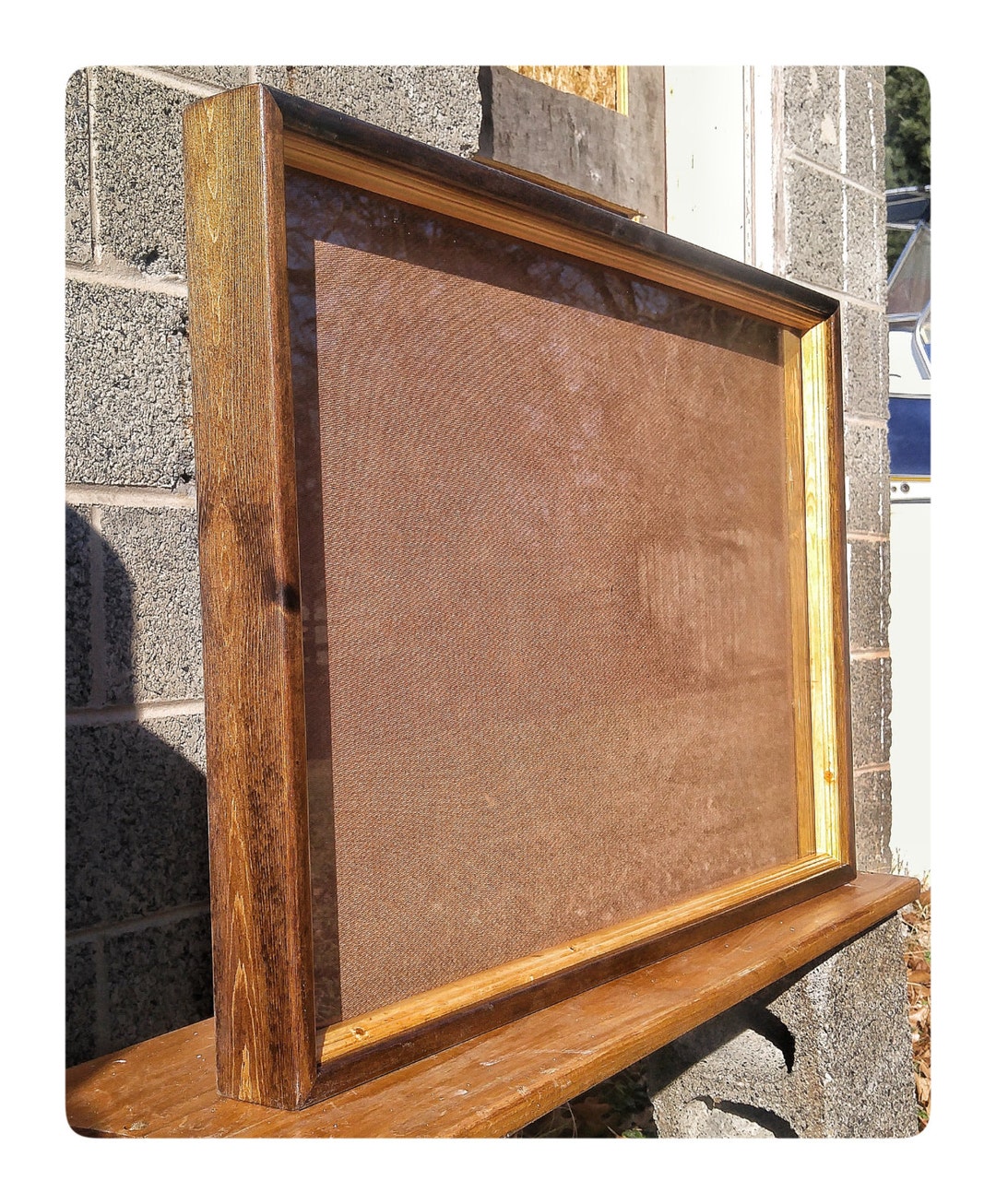 Stained Box Frame, Finished Box Frame, Square Wood Frames, Wood Shadow ...