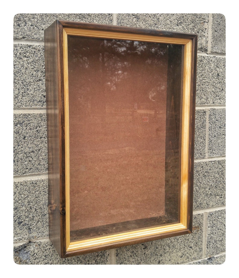 Stained Box Frame Finished Box Frame Square Wood Frames - Etsy