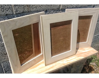 9x12 Frames, Hardware and Glass, Wood for Frames, Blank Wood Crafts, Unfinished Wood Frames, Wood Crafts Supplies, DIY Wood Frames