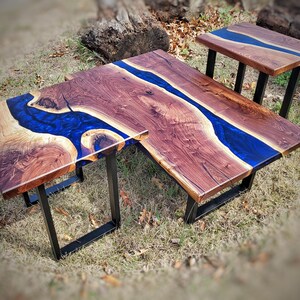 Epoxy River Table, Walnut Slab Table, Live Edge Table, Epoxy Coffee Table, Custom Wood Table, Custom Coffee Table, Resin Table, Handmade,
