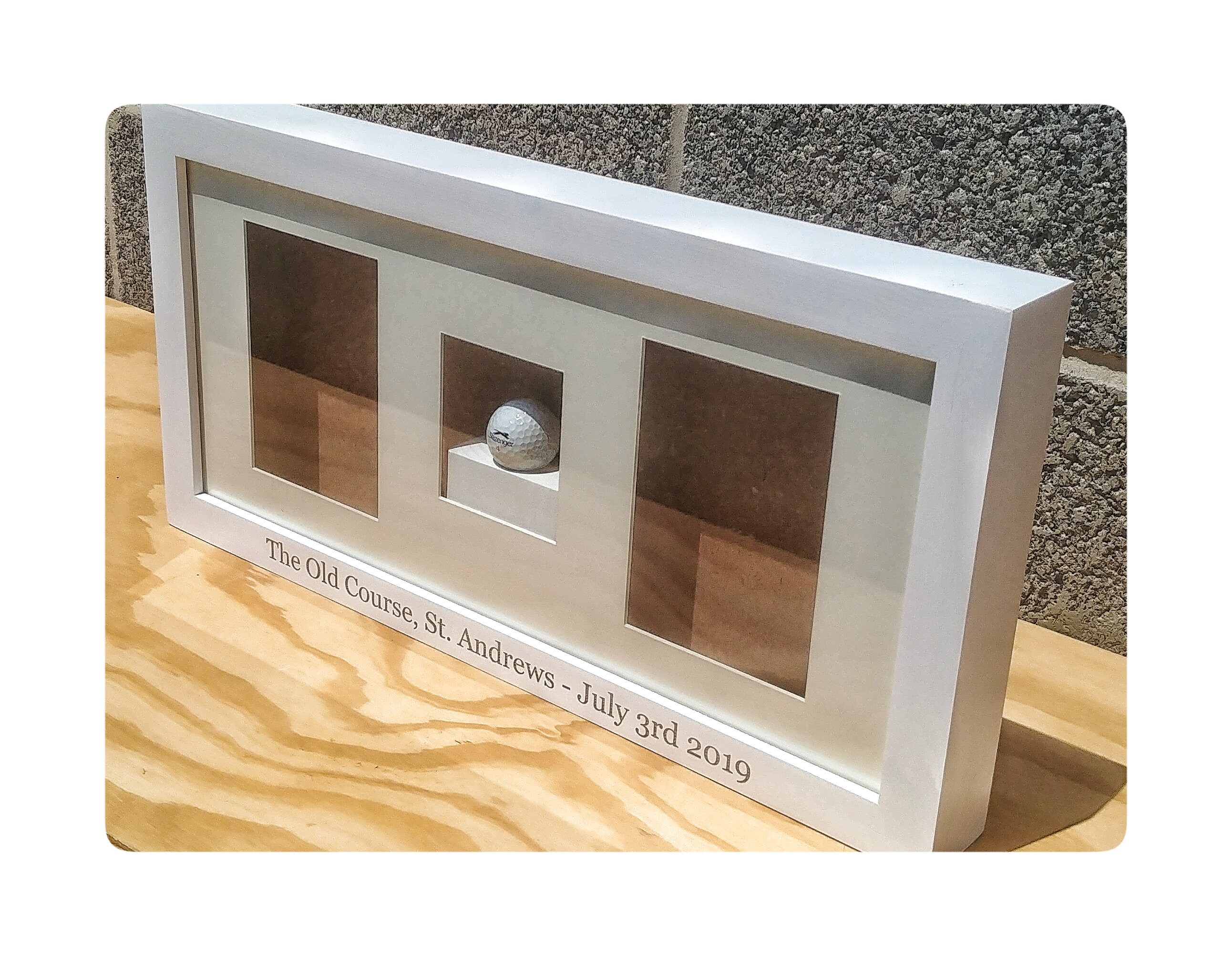 Rustic Box Frame Custom Box Frame, Engraved Box Frame, Custom Golf Frames, Wood Shadow ...