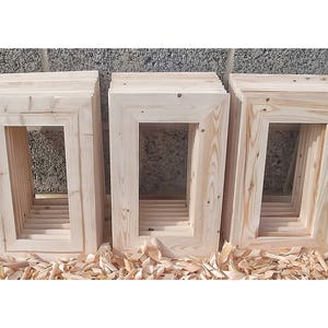 25 Wood Frames, No Hardware or Glass, Bulk Wood Frames, 5x10 Wood Frame, Unfinished  Wood Frames, Wood Crafts Supplies, DIY Wood Frames 