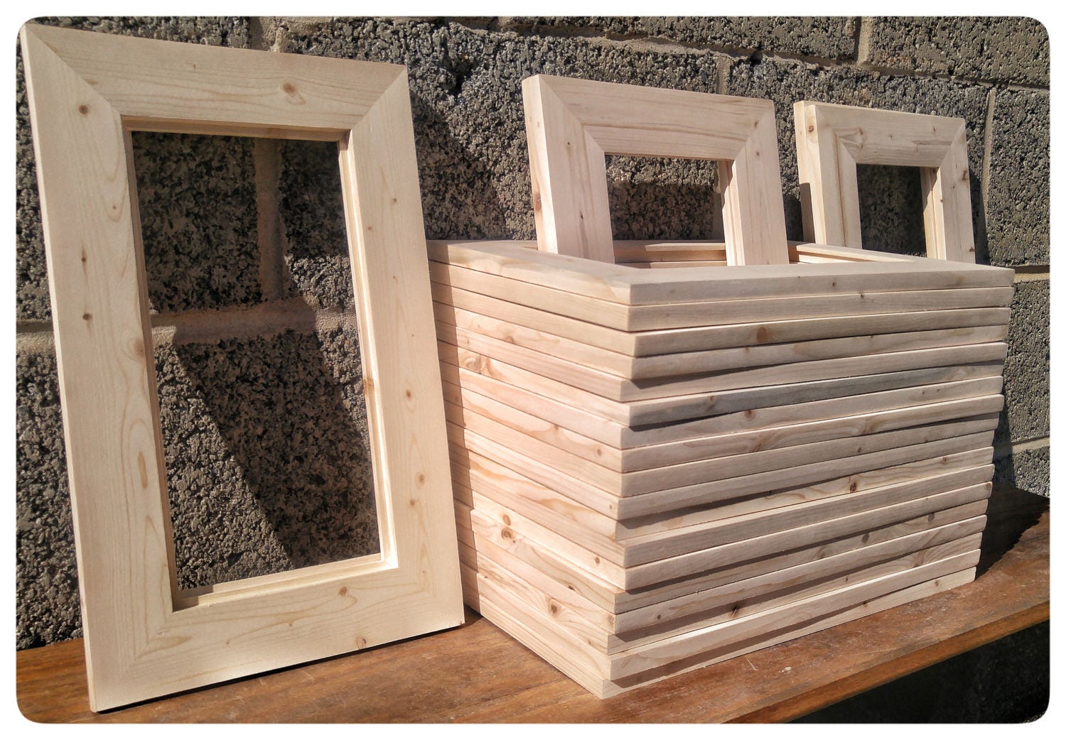 25 Wood Frames No Hardware or Glass Bulk Wood Frames | Etsy