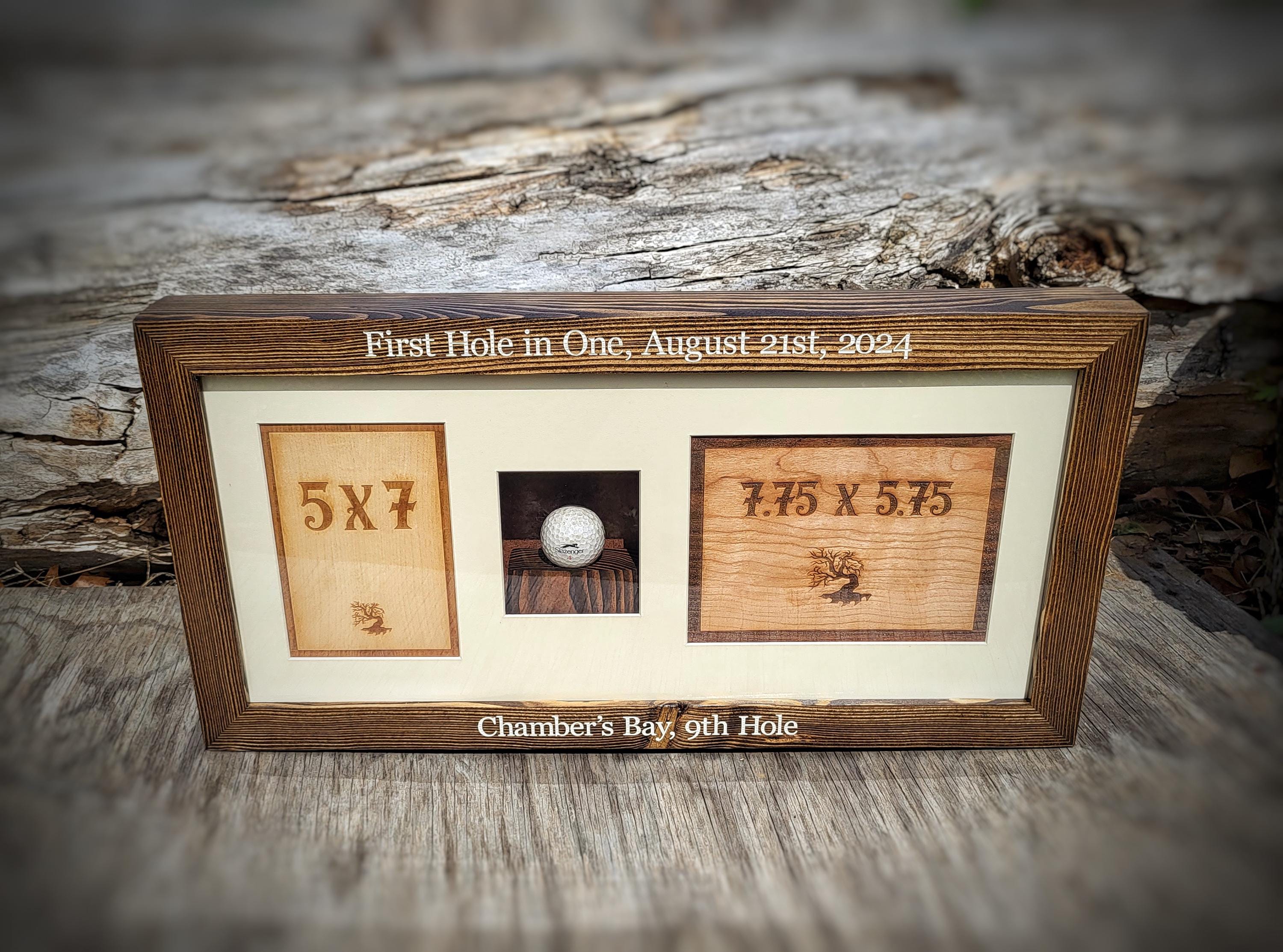 Rustic Box Frame Custom Box Frame, Engraved Box Frame, Custom Golf Frames, Wood Shadow ...