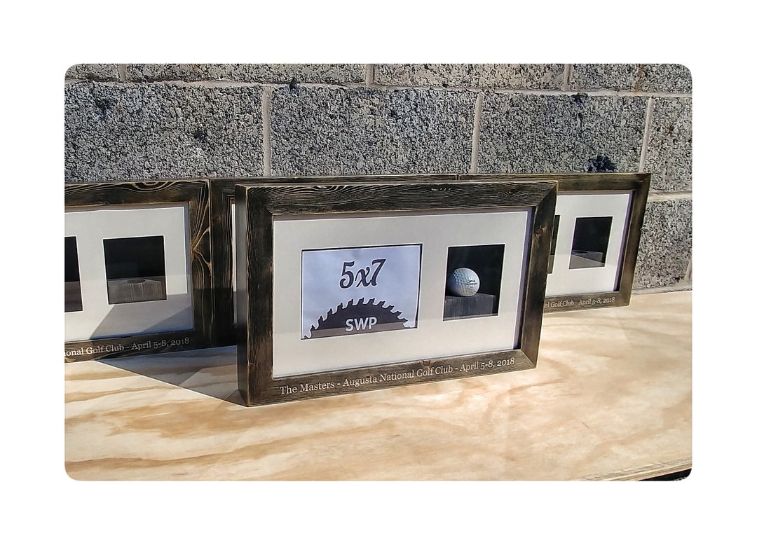 Custom Box Frame, Engraved Box Frame, Custom Golf Frames, Wood Shadow ...