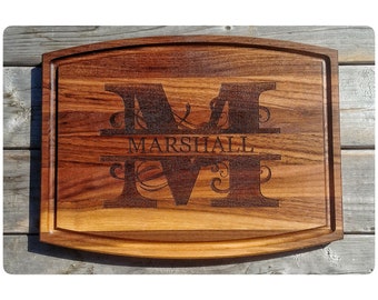 Personalized Cutting Board, Engraved Cutting Board, House Warming Gift, Wedding Gift, Custom Cutting Boards, Carved Cutting Board, Wood Tray