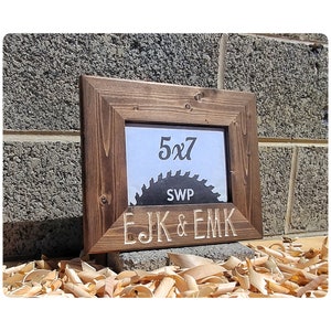 Personalized Frame, Wedding Frame, Wedding Gifts, Custom Wood Frame, Rustic Wedding Gift, Desktop Frames, Custom Wedding Frame, Rustic