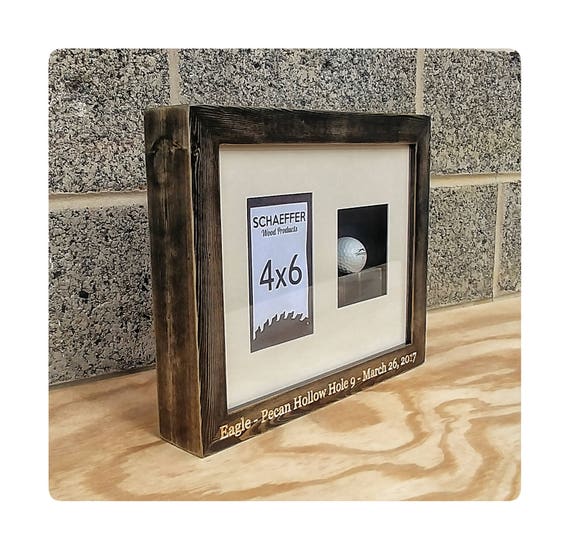Custom Box Frame, Engraved Box Frame, Custom Golf Frames, Wood Shadow Box, Hanging Frames, Desktop Frames, Wood Frames, Rustic Box Frame