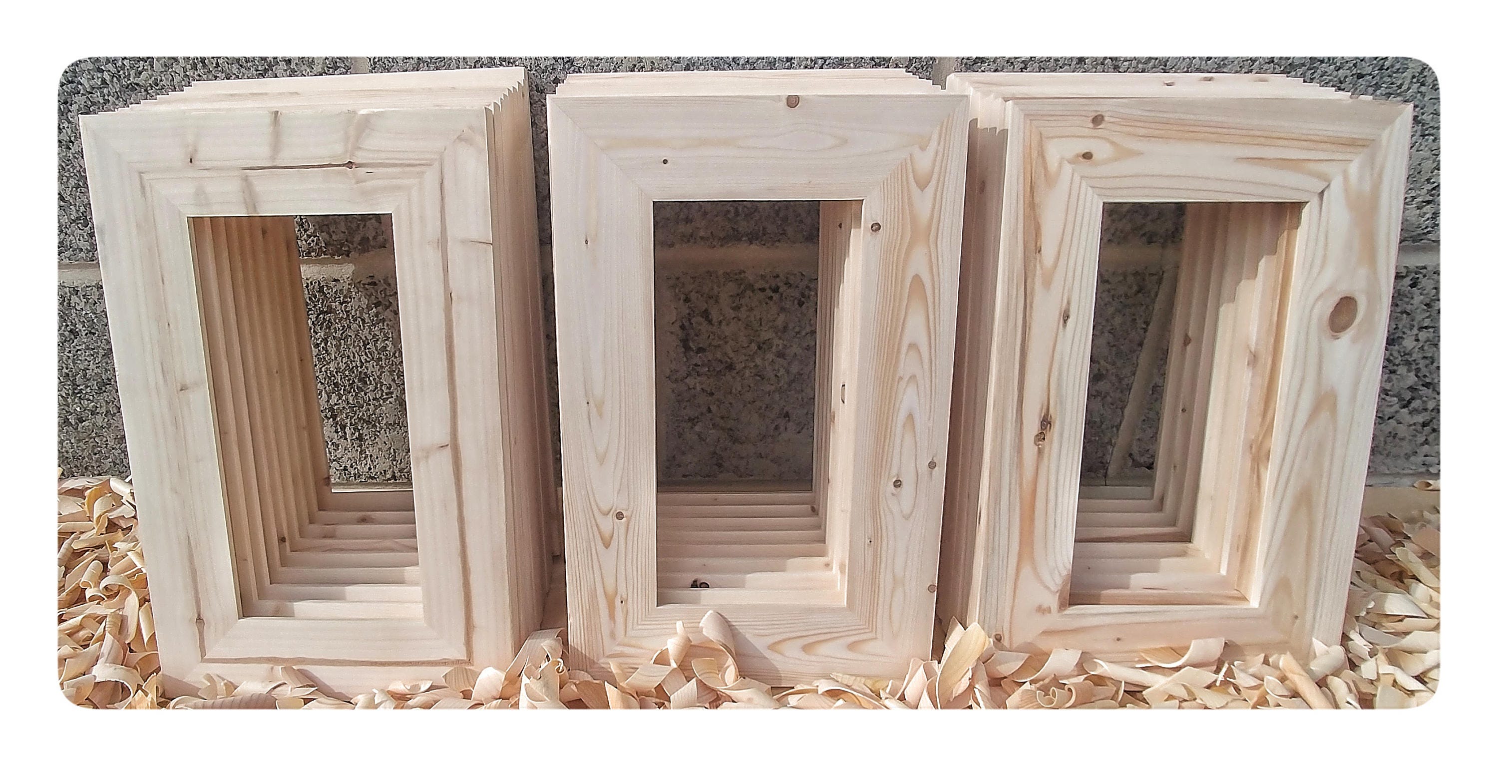 25 Wood Frames No Hardware or Glass Bulk Wood Frames Etsy