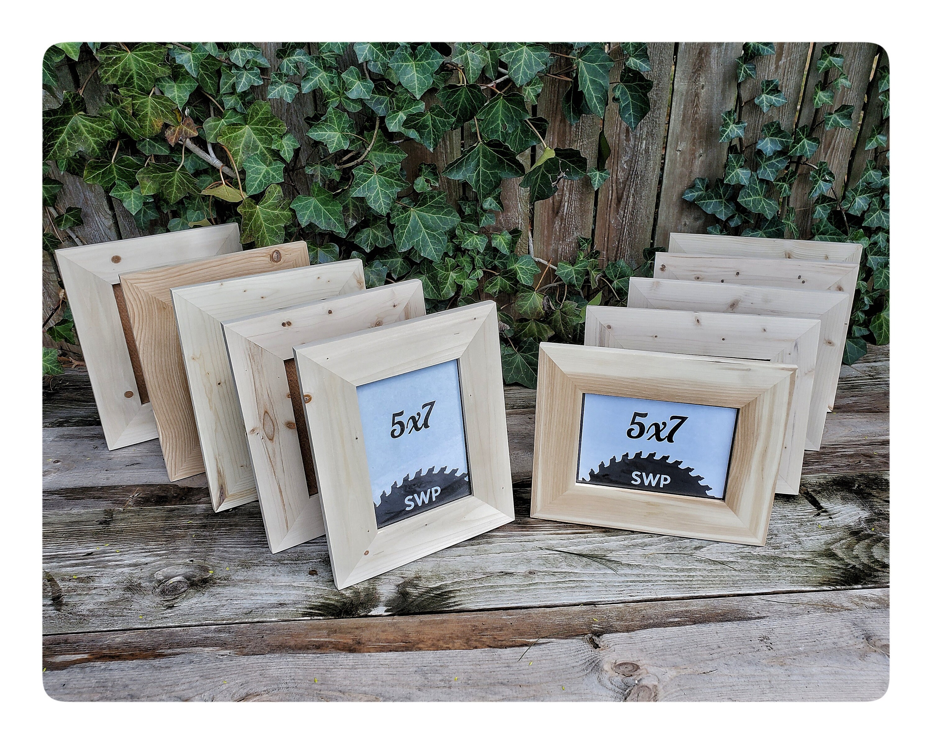 10 Wood Frames Hardware and Glass Bulk Wood Frames Etsy