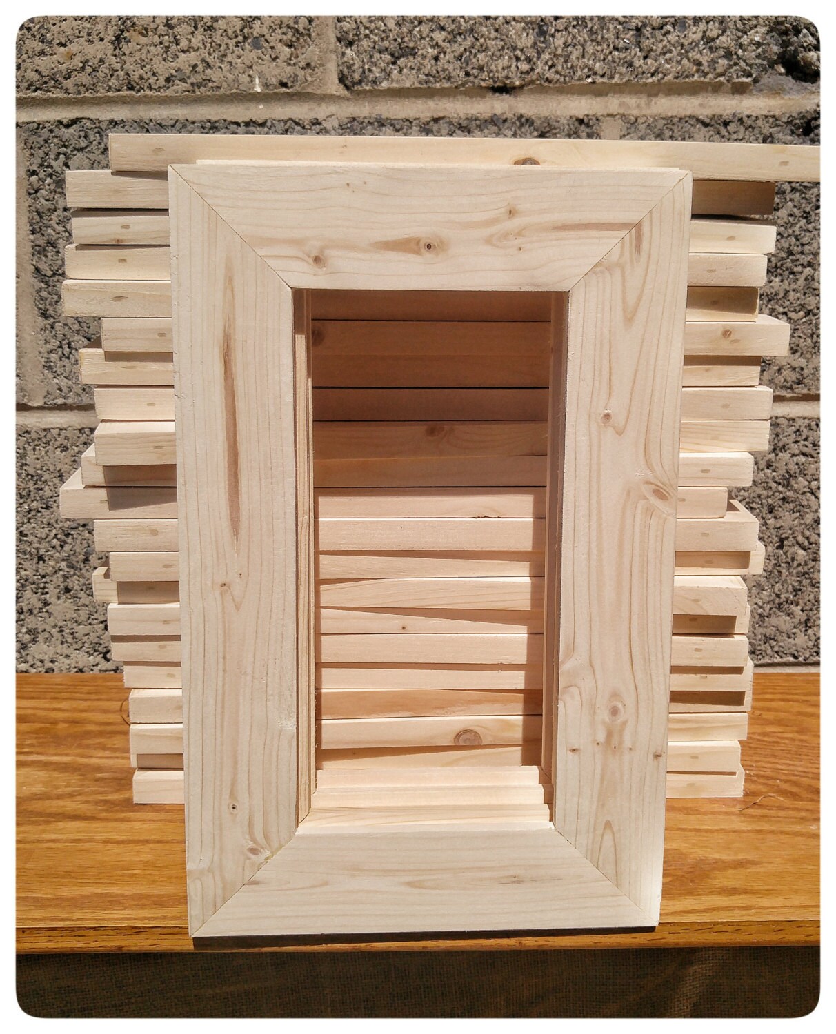 25 Wood Frames, No Hardware or Glass, Bulk Wood Frames, 5x10 Wood