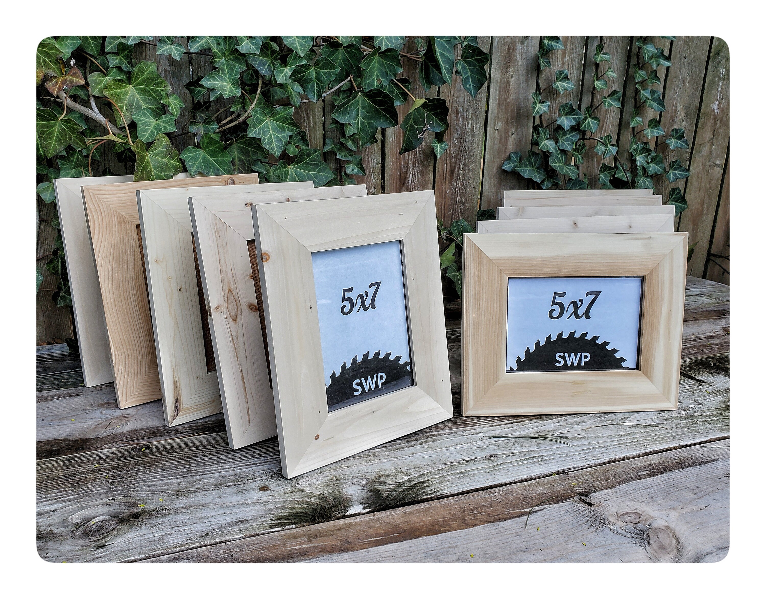 10 Wood Frames Hardware and Glass Bulk Wood Frames Etsy