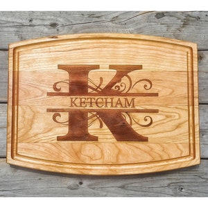 Personalized Cutting Board, Engraved Cutting Board, House Warming Gift, Wedding Gift, Custom Cutting Boards, Carved Cutting Board, Wood Tray