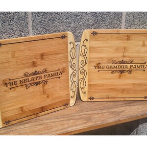 Personalized Cutting Board, Engraved Cutting Board, Wedding Gift, Bridal Shower Gift, Custom Cutting Boards, Carved Cutting Board, Weddings