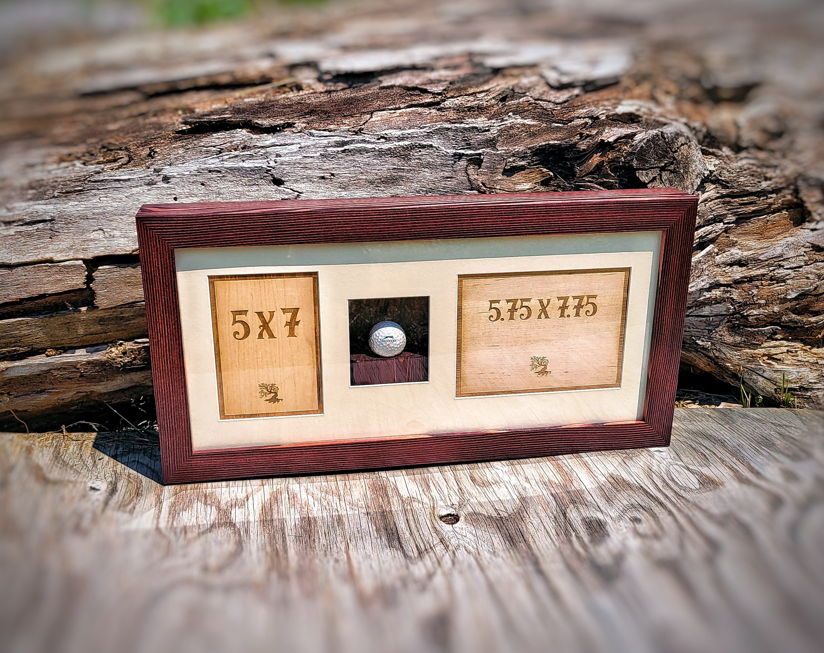 Rustic Box Frame Custom Box Frame, Engraved Box Frame, Custom Golf Frames, Wood Shadow ...