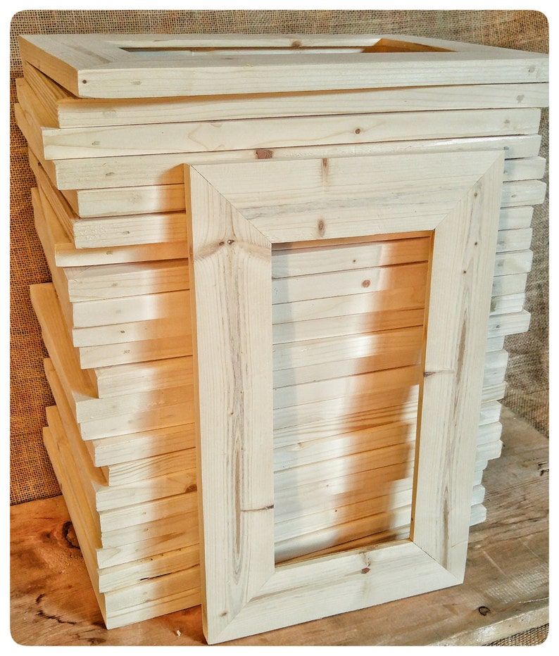 25 Wood Frames No Hardware or Glass Bulk Wood Frames Etsy