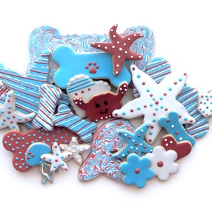 Summer Dog Treats - Independence Day Cookies - Dog Gift Box - Gourmet Treats - July 4th Dog Cookies - Decorated Treats - Red White Blue Dog