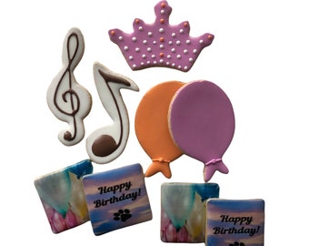Birthday Dog Treats - Puppy Cookies - Gourmet Dog Treats - Organic Biscuits - Birthday Cookies - Dog Party Favor - Pink Birthday