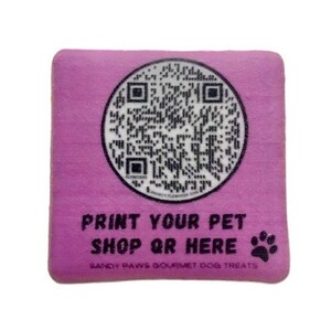Dog Treat QR Code - Organic Biscuits - Gourmet Dog Treats - Dog Cookies - Instagram Idea - Social Media Promo - Corporate Gift - Fundraiser