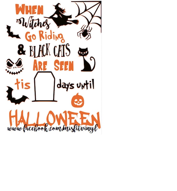 Download When Witches Go Riding Svg Halloween Countdown Svg Halloween Etsy