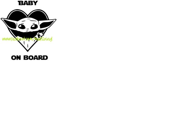 Baby Yoda Svg Baby On Board Svg Baby Yoda On Board Svg Svg Etsy