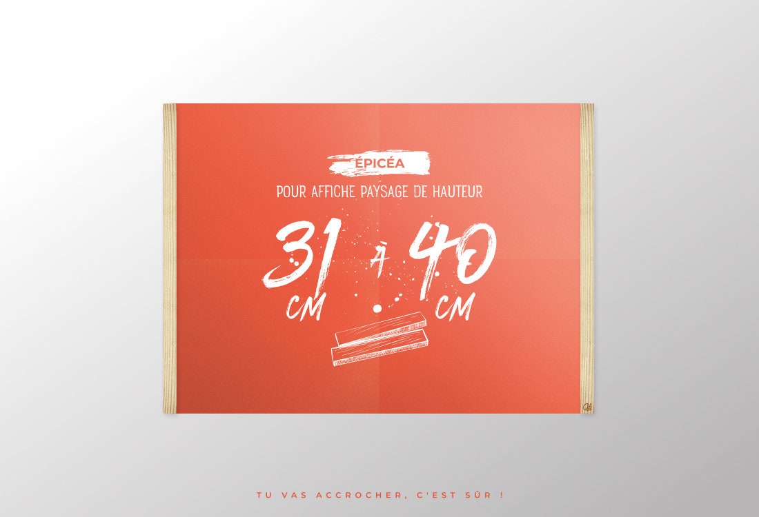 Cadre Aimanté sur Mesure Pour Carte Du Monde, en Bois d'épicéa ou Chêne