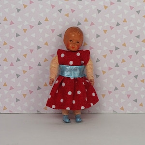Dollhouse vintage mini doll toddler 1940s