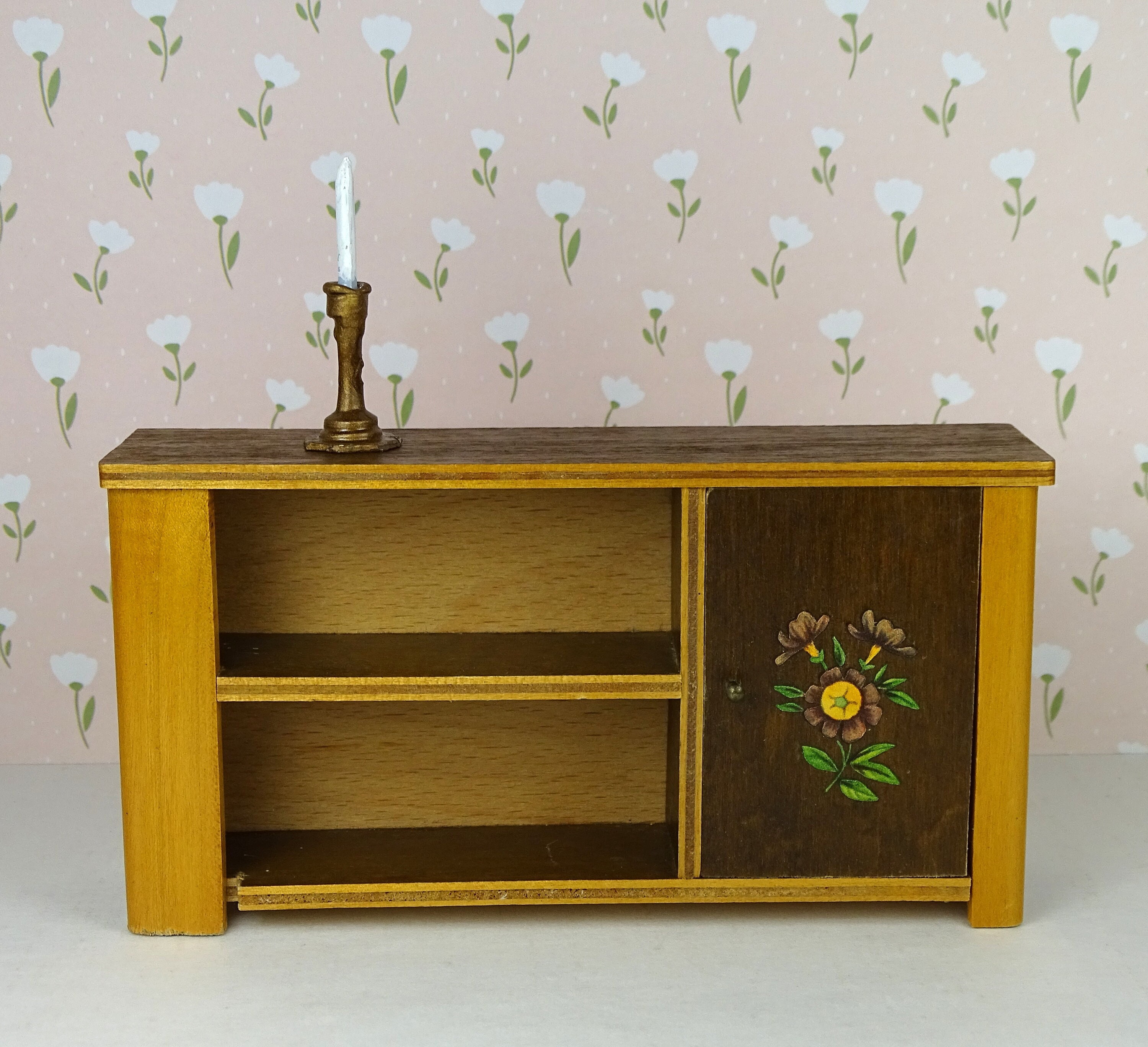 Doll Vintage Sideboard 1950s Candlestick 1960s Furniture Wooden - Etsy Doll Vintage Sideboard 1950s Candlestick 1960s Furniture Wooden - Etsy