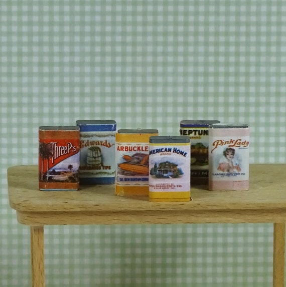 Doll House Vintage Food Pantry 1980s Set Of Six Boxes Etsy