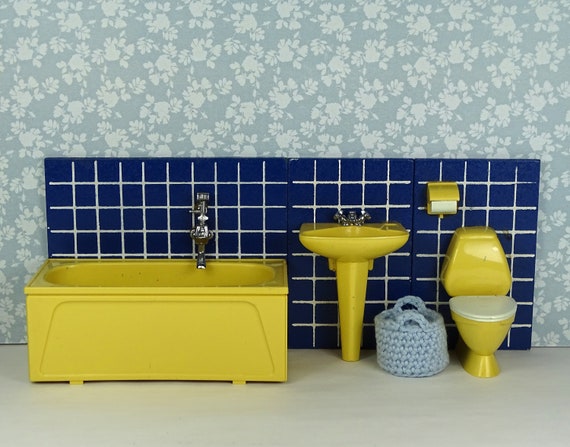 Uitbreiding Bewijs Zwaaien Dollhouse vintage Lundby badkamer wastafel bad toilet jaren - Etsy Nederland