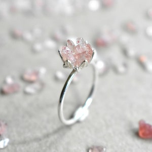 Abril Pink Heart Luxury Crystals Ring Pink / 7