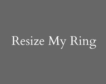 Resize or Stone Swapping Fee for Non Precious Stone Rings/Earrings-See Listing Details