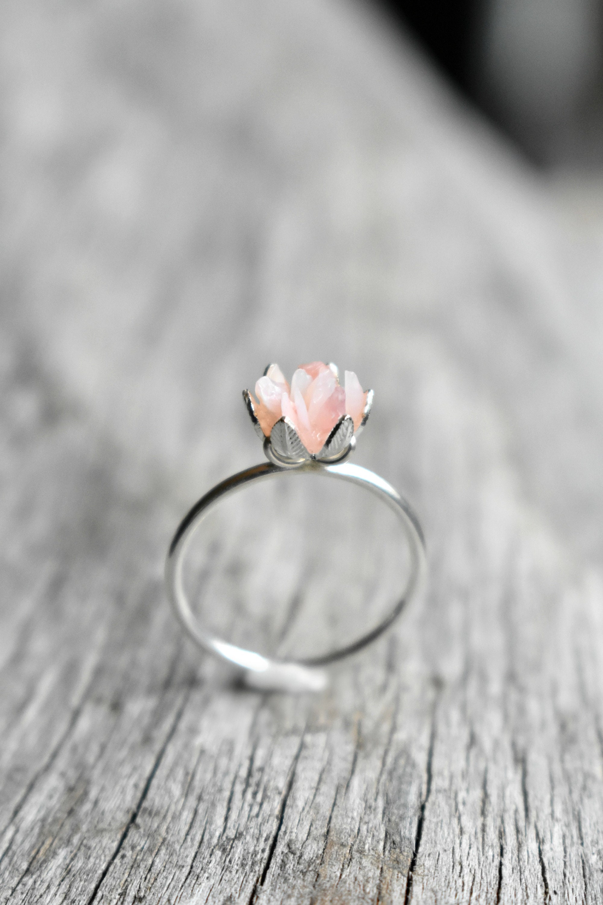 Opal Jewelry Can be personalized Pink Opal Ring Stackable Handmade Ring High Quality Opal, Natural Pink Opal Ring Opal Ring