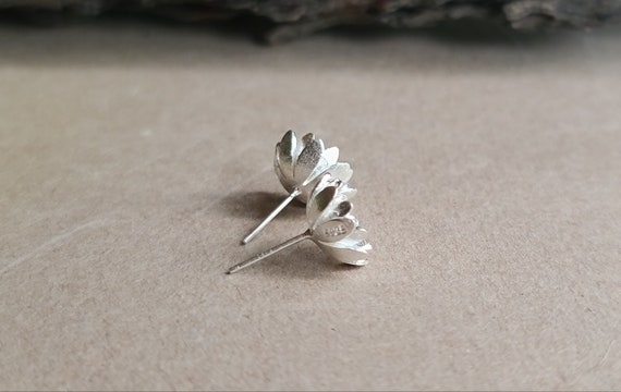 Opal Lotus Sterling Silver Earrings Opal Lotus Sterling Silver Earrings