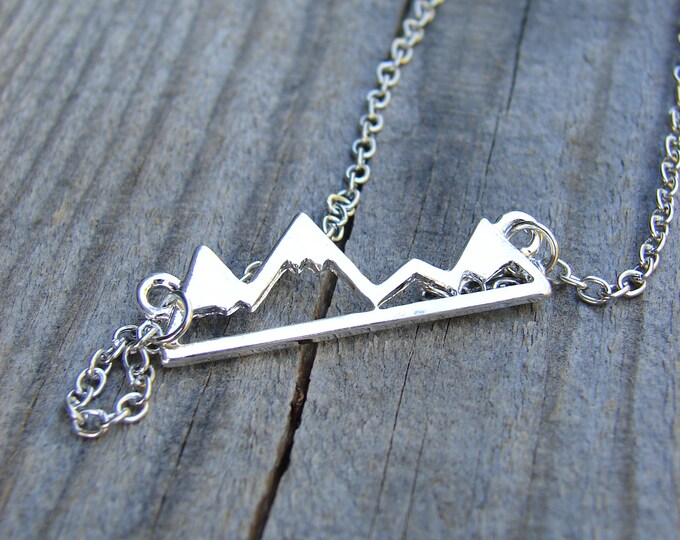 •TINY MOUNTAIN• recycled silver necklace